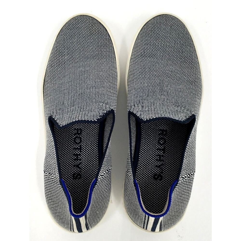 Rothy's The Coast Sneaker Blue Knit Slip On Women's 6.5 EU37